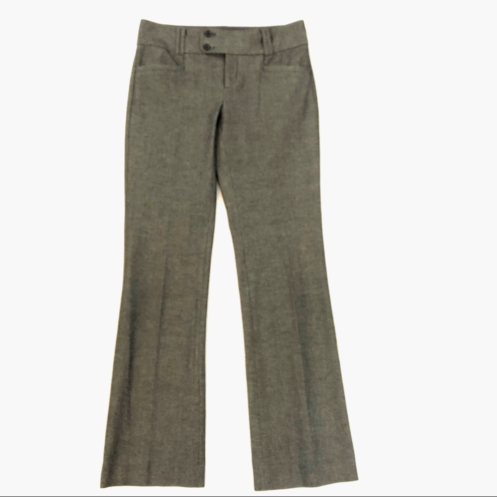 Banana Republic Olive Green Wool Blend Flare Pants